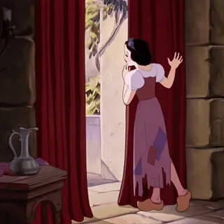 🧚‍♀ 08b63b22 Snow White kartun, Putri Salju, Disney, putri, animasi telegram sticker