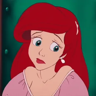 🧚‍♀ 1bc4fe31 Ariel The Little Mermaid ariel, disney, putri duyung kecil, kartun, putri telegram sticker