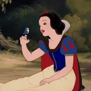 🧚‍♀ 40d9c3d8 Snow White Putri Salju, Disney, putri, dongeng, kartun telegram sticker