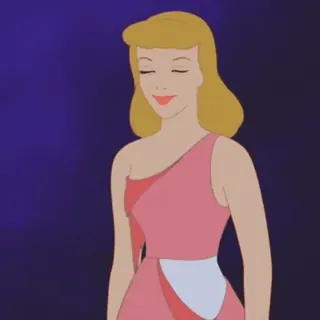 🧚‍♀ 7cf52448 Cinderella Cinderella, Disney, putri, animasi, kartun, dongeng telegram sticker