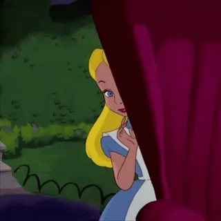 🧚‍♀ bb2bb277 Alice Alice in Wonderland kartun, alice in wonderland, disney, karakter, pirang, mengintip telegram sticker