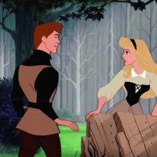 🧚‍♀ c92360b9 Prince Phillip Sleeping Beauty disney, kartun, pangeran, putri, putri tidur, dongeng, animasi telegram sticker