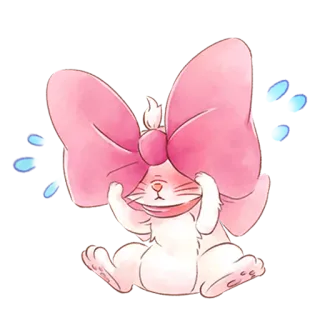 😭 594a2946 猫, 小猫, 蝴蝶结, 可爱, 粉色, 迷人 telegram sticker