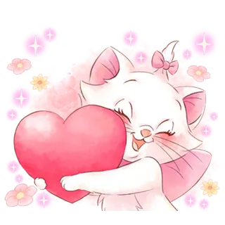 Disney's Marie Girly @HanaParadise telegram stickers