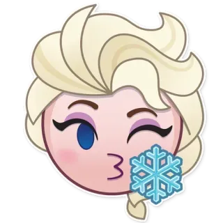 ❄️ 4151621a Elsa Frozen Elsa, Nữ hoàng băng giá, Disney, Emoji, Bông tuyết, Hoạt hình, Nhân vật telegram sticker