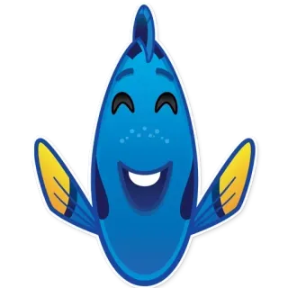 😁 732fec0a Dory Finding Nemo cá, xanh dương, Dory, Đi tìm Nemo, hoạt hình, phim hoạt hình telegram sticker