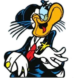 😂 aae16078 pato, desenho animado, personagem, ilustração, engraçado, clássico whatsapp sticker