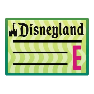 🎉 2def60f7 Disneyland E Disneyland, Disney, E-ticket, Vintage, Retro, Themapark whatsapp sticker