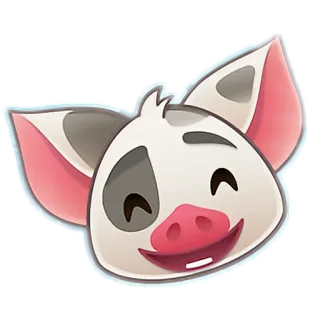 😄 44f60153 Pua Moana varken, Pua, Vaiana, Disney, cartoon whatsapp sticker