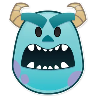 😤 d6d007b8 James P. Sullivan Monsters, Inc. cartoon, monster, Disney, Pixar, Sully, Monsters, Inc. whatsapp sticker