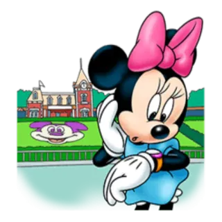 ⏰ 9854c129 Minnie Mouse Cartoon, Maus, Disney, weiblich, Animation telegram sticker
