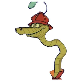 🐍 64008ee7 Sir Hiss Robin Hood アニメ, ヘビ, ディズニー, ナイト, ロビンフッド, キャラクター telegram sticker
