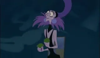 😡 91d40e4f Yzma The Emperor's New Groove disney, schurk, cartoons, animatie telegram sticker