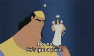 🤔 a0f15691 No, no. He's got a point. telegram sticker