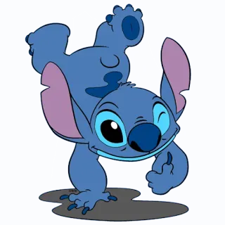 👍 36351def Stitch Lilo & Stitch cartoon, stitch, disney, alien, cute, lilo and stitch telegram sticker