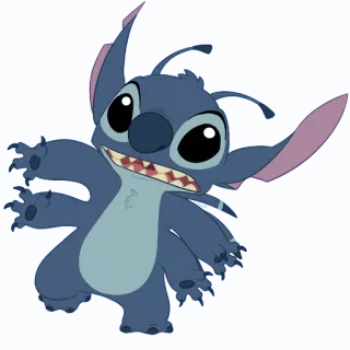 😬 ddd2baf8 Stitch Lilo & Stitch Stitch, Disney, cartoon, cute, blue alien telegram sticker