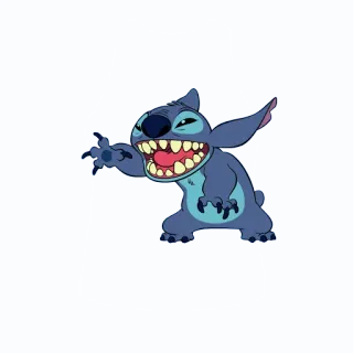 😂 f011a501 Stitch Lilo & Stitch Stitch, Lilo & Stitch, Disney, cartoon, blue, alien telegram sticker