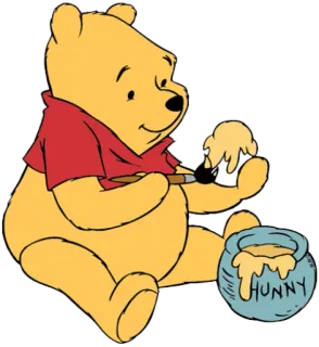 🎨 a5136349 Winnie the Pooh HUNNY winnie the pooh, hoạt hình, mật ong, gấu, mật ong telegram sticker