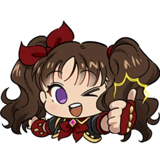 👍 a9b64bdf 卡通, 动漫, Q版, 赞, 可爱, 女孩 telegram sticker