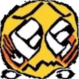 🥺 ce5f7a9f Emoji, Ausdruck, Gesicht, Traurig, Gelb telegram sticker