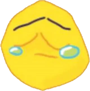 😭 10d982b2 悲しい, 泣く, 感情的, 涙, 絵文字 telegram sticker