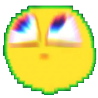 🥺 cd44ee57 絵文字, 面白い, ミーム, 表情, 目, 黄色, ステッカー telegram sticker