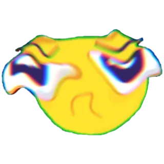 🥺 f216fa2f 絵文字, 悲しい, 泣く, 黄色, 顔 telegram sticker