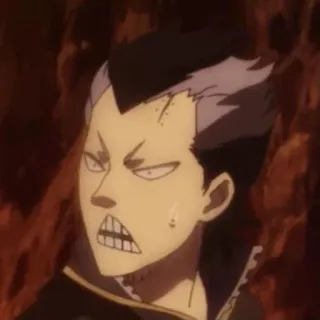 👑 19a2a1af Anime, Postać, Zły, Twarz, Grymas whatsapp sticker