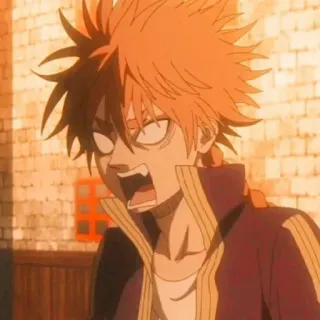 👑 1b57a864 Luck Voltia Black Clover Anime, Manga, Luck Voltia, Black Clover, Kreskówka, Postać whatsapp sticker