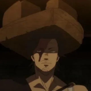 👑 32517b93 Yami Sukehiro Black Clover Anime, Black Clover, Yami Sukehiro, Postać whatsapp sticker