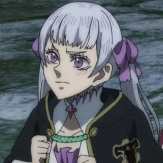 👑 43706178 Noelle Silva Black Clover Anime, Black Clover, Noelle Silva, Mag, słodkie whatsapp sticker