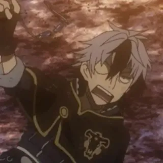 👑 aa328349 Asta Black Clover Anime, Black Clover, Asta, Shonen, Magia, Fantasy, Postać whatsapp sticker