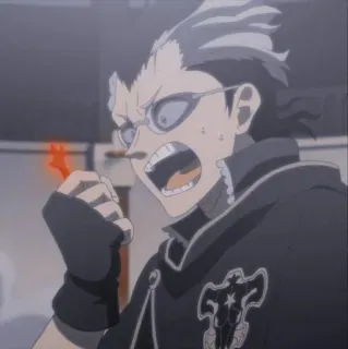 👑 ce01816e Luck Voltia Black Clover Anime, Black Clover, Luck Voltia, Błyskawica, Mag whatsapp sticker