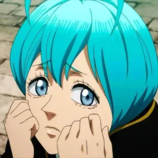 👑 cf4475b4 Nero Black Clover Anime, Manga, Black Clover, Nero, Secre Swallowtail whatsapp sticker