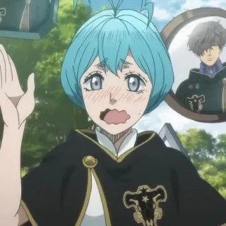 👑 f9802930 Grey Black Clover Anime, Black Clover, Szary, Mag, Magia whatsapp sticker