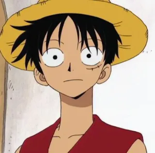 🎌 13124455 Monkey D. Luffy One Piece Anime, Mangá, One Piece, Luffy, Pirata, Chapéu de Palha whatsapp sticker