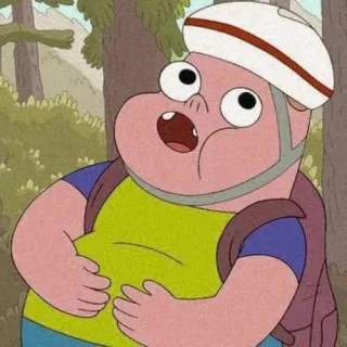 🎌 381f266e Clarence desenho animado, animado, Clarence, engraçado, humorístico, personagem, programa de tv whatsapp sticker