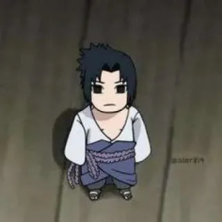 🎌 99fc4921 Sasuke Naruto sasuke, naruto, anime, mangá, chibi, desenho animado whatsapp sticker