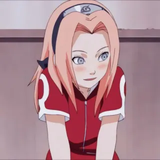 🎌 f5c1a646 Sakura Naruto Anime, Sakura, Naruto, Desenho animado, Fofo, Personagem whatsapp sticker