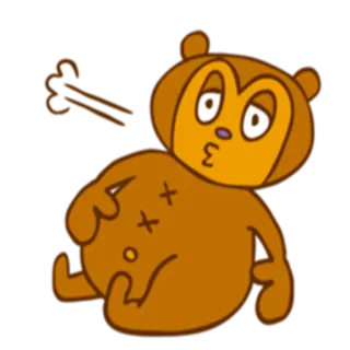 🤭 e2edb20d dessin animé, nounours, animal, personnage, autocollant telegram sticker