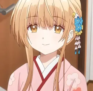 ☺️ 0993c51a 애니메이션, 여자, 귀여운, 기모노, 일본 telegram sticker