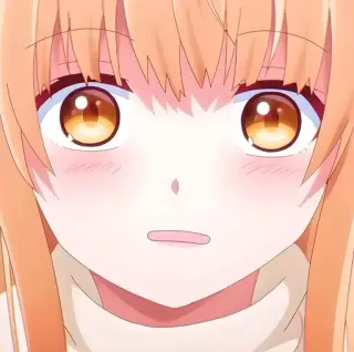 😧 0c7a9c33 애니메이션, 여자, 귀여운, 볼터치, 만화 telegram sticker