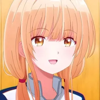 😁 14d51fa7 애니메이션, 여자, 귀여운, 금발, 미소 telegram sticker