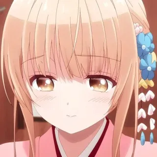 😞 be10eb4c 애니메이션, 귀여운, 여자, 일본어, 슬픈 telegram sticker