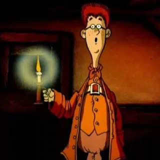 😯 64078cd9 การ์ตูน, เทียน, ตัวละคร, ผู้ชาย, แว่นตา telegram sticker