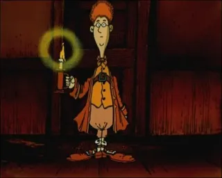 🕯️ 6674f6ab การ์ตูน, เทียน, ผู้ชาย, แบบเก่า, ภาพประกอบ telegram sticker