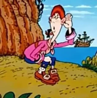 👂 6fdeb1d0 การ์ตูน, โจรสลัด, ทะเล, เรือ, ตัวละคร telegram sticker