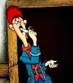 🍌 af034eab ตัวการ์ตูน, การ์ตูน, เด็ก, แว่นตา, ตลก, โง่, อนิเมชั่น telegram sticker