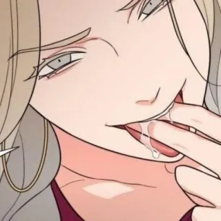 🌟 123825e0 mujer, dibujo, cara, personaje telegram sticker