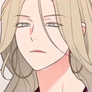 🌟 67336bee mujer, cara, expresión, retrato, pelo telegram sticker